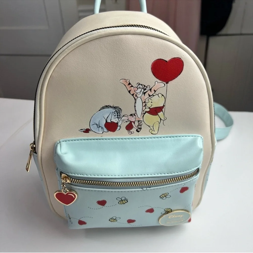 Cute Loungefly Her Universe Disney Winnie the Pooh & Friends Heart Mini Backup - Picture 2 of 13